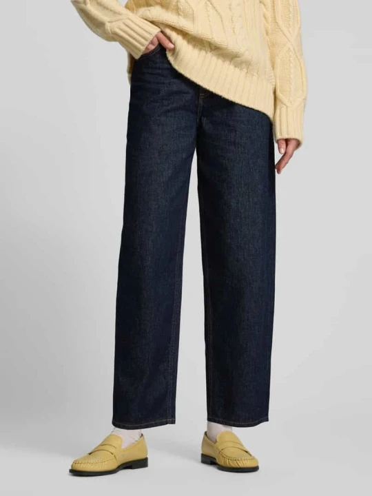Zdjęcie produktu Jeansy z niebieskiego denimu o nowoczesnym kroju barrel z wysokim stanem Style Icon Collection