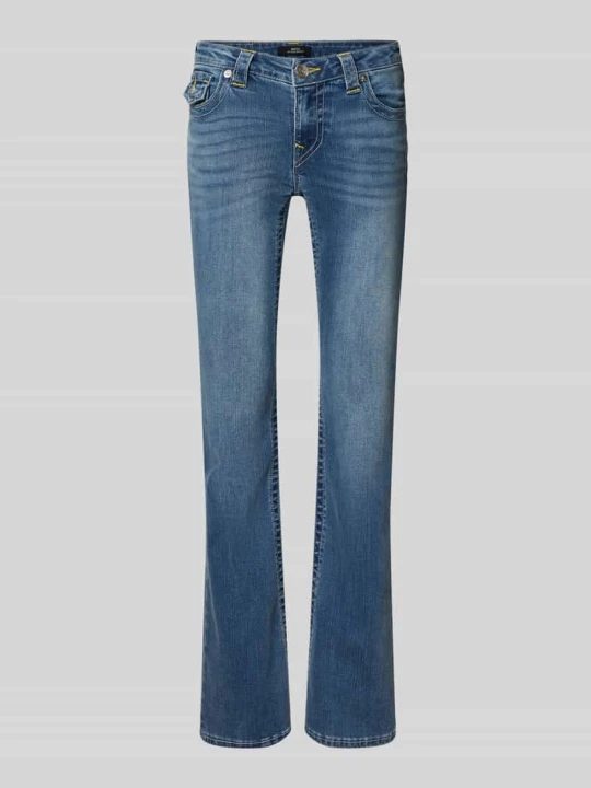 Zdjęcie produktu Jeansy z poszerzaną nogawką i wpuszczanymi kieszeniami model ‘BECCA’ True Religion Jeansowy niebieski