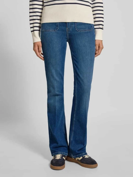 Zdjęcie produktu Jeansy z poszerzaną nogawką z mieszanki bawełny Tommy Hilfiger Błękitny melanż