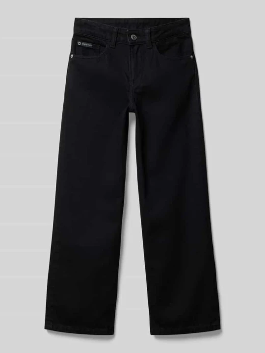Zdjęcie produktu Jeansy z prostą nogawką i 5 kieszeniami Calvin Klein Jeans Czarny