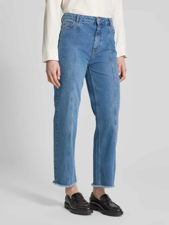 Zdjęcie produktu Jeansy z prostą nogawką i 5 kieszeniami model ‘Eli Ada’ MSCH Copenhagen Jeansowy niebieski