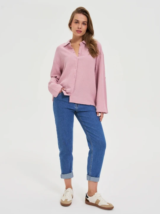 Zdjęcie produktu Jeansy z prostą nogawką niebieskie Moodo