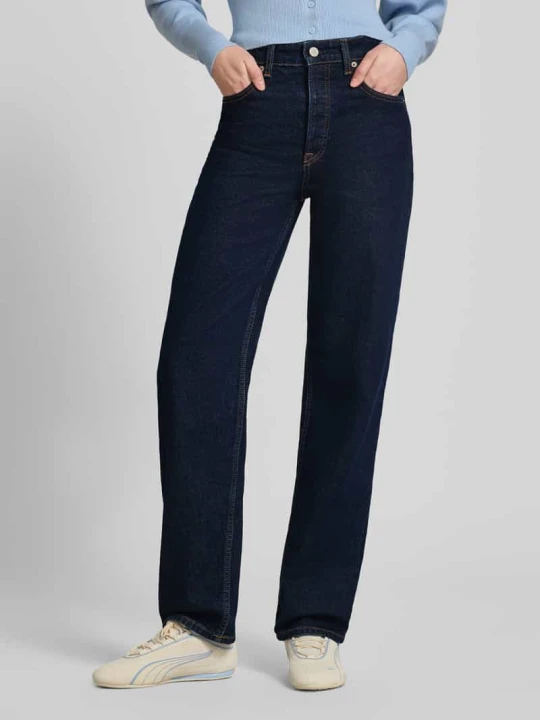 Zdjęcie produktu Jeansy z prostymi nogawkami o kroju slim fit z mieszanki bawełny Tommy Jeans Ciemnoniebieski