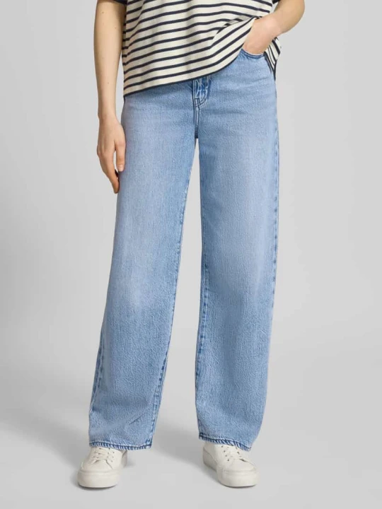 Zdjęcie produktu Jeansy z prostymi nogawkami w 5 kieszeni Armani Exchange Jeansowy niebieski