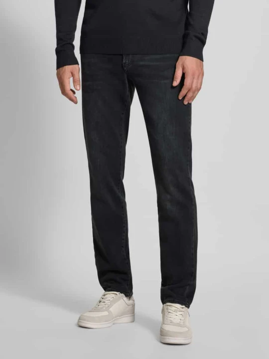 Zdjęcie produktu Jeansy z prostymi nogawkami w 5 kieszeni model 'Cadiz' BRAX Czarny