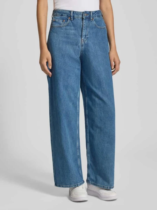 Zdjęcie produktu Jeansy z szeroką nogawką i 5 kieszeniami model ‘TOKYO’ JJXX Jeansowy niebieski