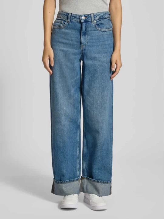 Zdjęcie produktu Jeansy z szeroką nogawką i 5 kieszeniami model ‘TOKYO’ JJXX Jeansowy niebieski