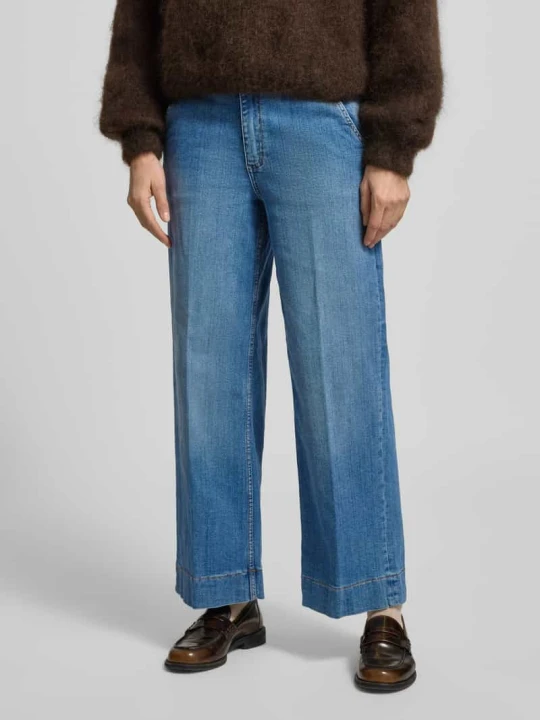 Zdjęcie produktu Jeansy o kroju wide fit z wpuszczanymi kieszeniami model „Komma” B.Young Niebieski