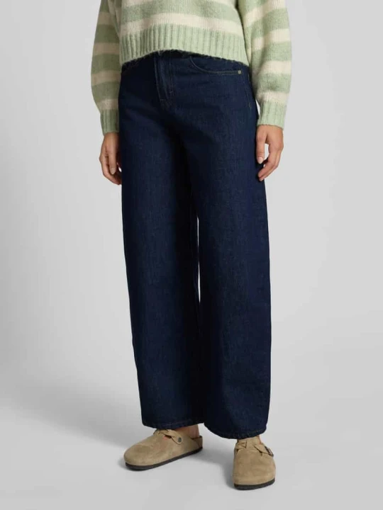 Zdjęcie produktu Jeansy z szeroką nogawką z czystej bawełny model ‘TAYLOR’ Only Jeansowy niebieski