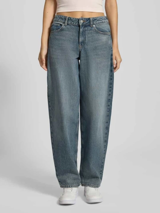 Zdjęcie produktu Jeansy z szeroką nogawką z mieszanki bawełny ekologicznej model ‘FUJI’ JJXX Jeansowy niebieski