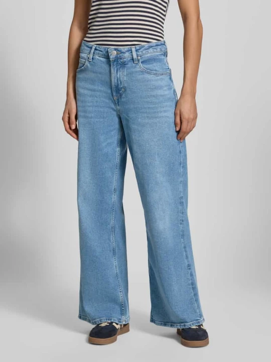Zdjęcie produktu Jeansy z szeroką nogawką z mieszanki bawełny Marc O'Polo Jeansowy niebieski