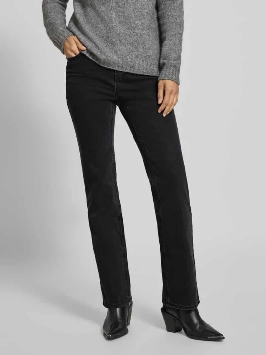Zdjęcie produktu Jeansy z szeroką nogawką z mieszanki bawełny model ‘TESSA’ Vero Moda Czarny