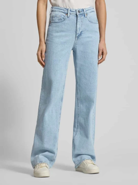 Zdjęcie produktu Jeansy z szerokimi nogawkami z mieszanki bawełny model „TESSA” Vero Moda Jasnoniebieski