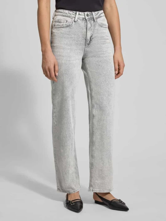 Zdjęcie produktu Jeansy z szerokimi nogawkami z mieszanki bawełny model „TESSA” Vero Moda Jasnoszary