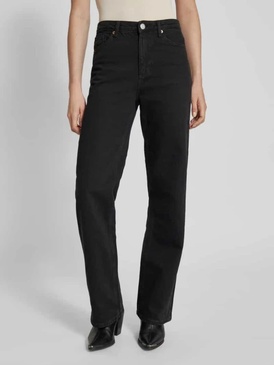 Zdjęcie produktu Jeansy z szeroką nogawką z mieszanki bawełny model ‘TESSA’ Vero Moda Czarny