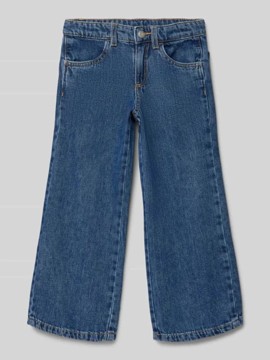 Zdjęcie produktu Jeansy z szerokimi nogawkami i wpuszczanymi kieszeniami w stylu francuskim Tom Tailor Niebieski
