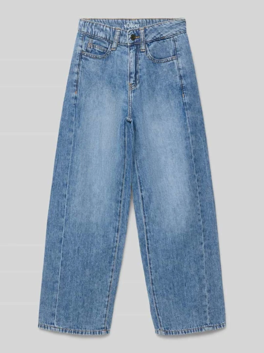 Zdjęcie produktu Jeansy z szerokimi nogawkami z czystej Bawełna Model 'BIGGY' s.Oliver Niebieski