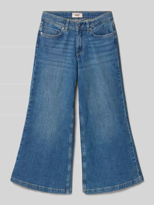 Zdjęcie produktu Jeansy z szerokimi nogawkami z mieszanka bawełny model 'CALIFORNIA' Only Niebieski