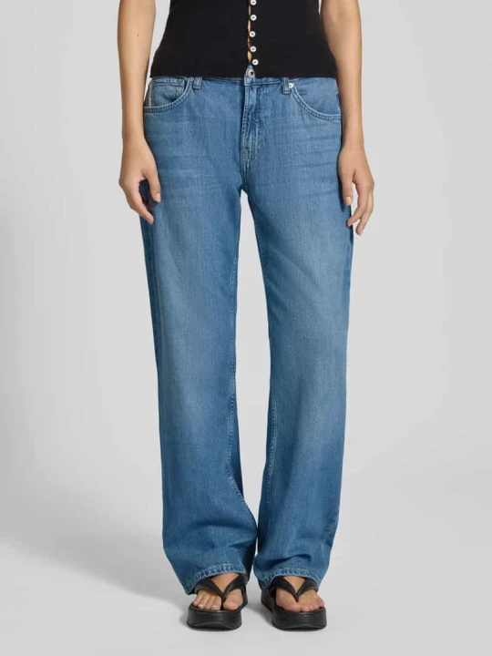 Zdjęcie produktu Jeansy z szerokimi nogawkami z mieszanki bawełny i lyocellu model ‘NICKY’ Pepe Jeans Niebieski