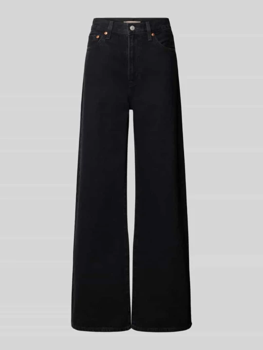 Zdjęcie produktu Jeansy z szerokimi nogawkami z mieszanki bawełny model 'RIBCAGE' Levi's Czarny