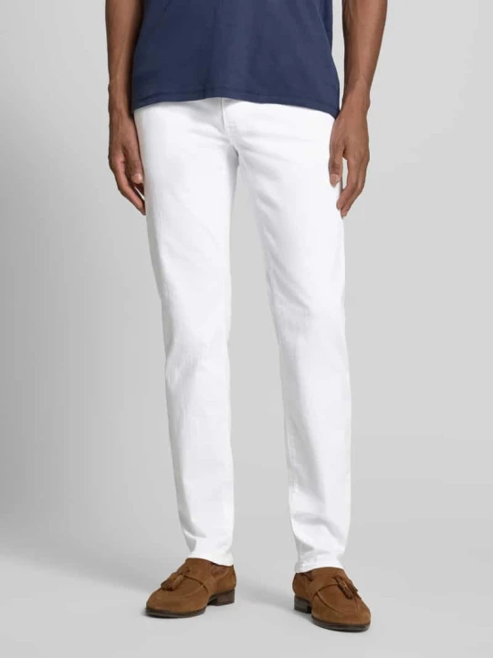 Zdjęcie produktu Jeansy o kroju slim fit z wpuszczanymi kieszeniami model 'Chuck' BRAX Biały