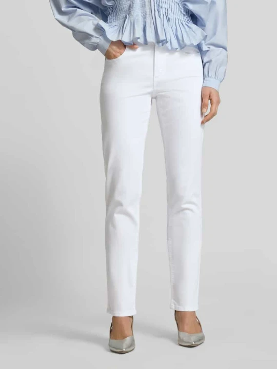 Zdjęcie produktu jeansy z wpuszczanymi kieszeniami model 'CICI' Angels Biały