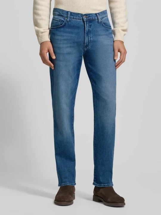 Zdjęcie produktu Jeans o kroju comfort fit z kieszeniami wpuszczanymi model 'Clint' BRAX Jeansowy niebieski