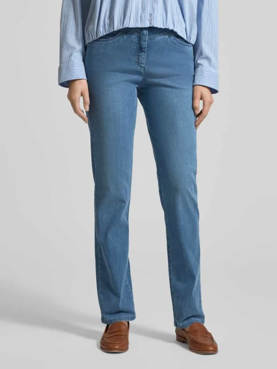 Zdjęcie produktu Jeansy z wpuszczanymi kieszeniami Model 'Laura New Denim' Raphaela By Brax Niebieski