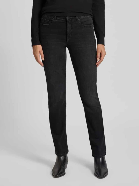 Zdjęcie produktu Jeansy z wpuszczanymi kieszeniami model ‘Melly Base’ Opus Czarny