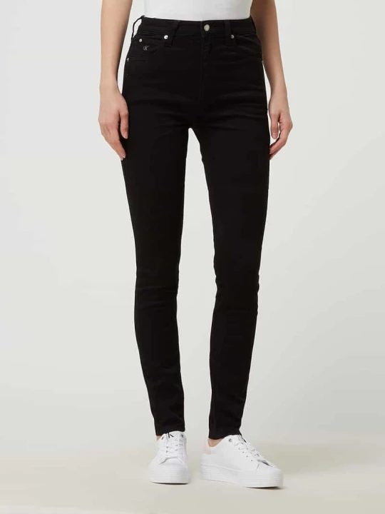 Zdjęcie produktu Jeansy o kroju Skinny Fit z dodatkiem streczu Calvin Klein Jeans Czarny