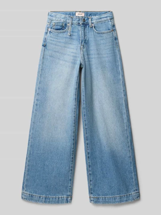 Zdjęcie produktu Jeansy z wysokim stanem z czystej bawełny model ‘BROOME’ Only Niebieski