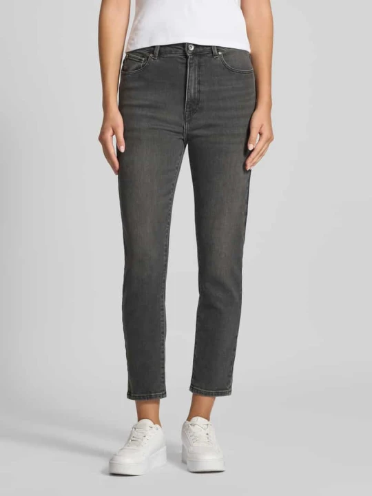 Zdjęcie produktu Jeansy o kroju slim fit z mieszanki bawełny model „EMILY” Only Średnioszary