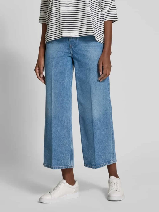 Zdjęcie produktu Jeansy z wysokim stanem z mieszanki bawełny Tommy Hilfiger Jeansowy niebieski