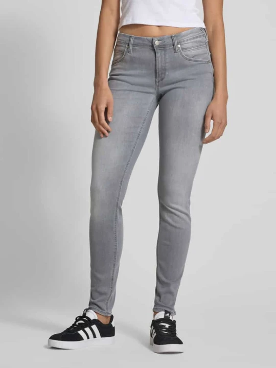 Zdjęcie produktu Jeansy ze średnim stanem o kroju slim fit z dodatkiem streczu model ‘Alva’ Marc O'Polo Jasnoszary