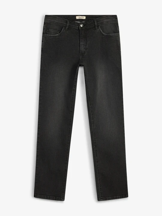Zdjęcie produktu Jeansy ze stretchem regular fit w wygodnym fasonie, straight BonPrix czarny