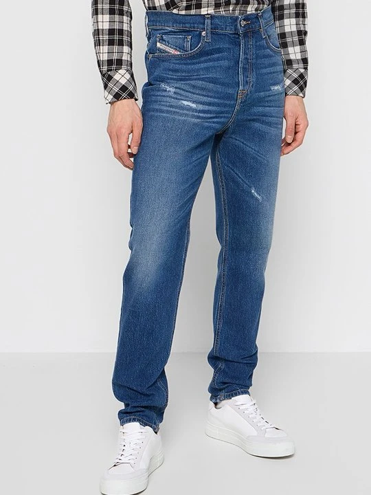 Zdjęcie produktu Jeansy Zwężane Diesel niebieski denim