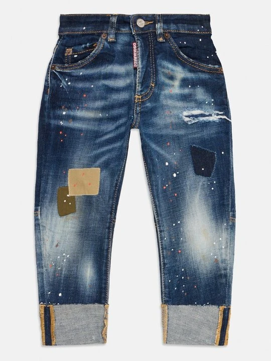 Zdjęcie produktu Jeansy Zwężane Dsquared2 niebieski denim