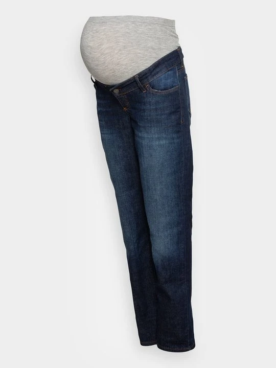 Zdjęcie produktu Jeansy Relaxed Fit Mamalicious ciemnoniebieski