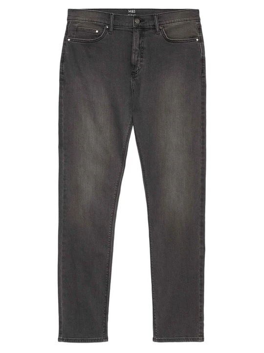Zdjęcie produktu Jeansy Zwężane Marks & Spencer ciemnoszary