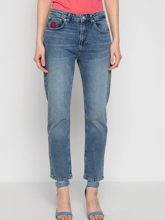 Zdjęcie produktu Jeansy Zwężane MOSCHINO niebieski denim
