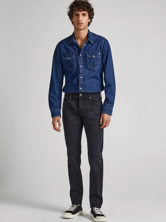Zdjęcie produktu Jeansy Zwężane Pepe Jeans ciemnoniebieski