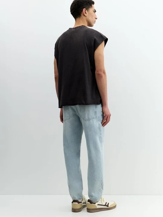Zdjęcie produktu Jeansy Zwężane PULL&BEAR jasnoniebieski denim