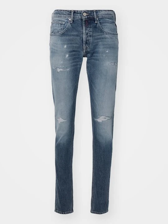 Zdjęcie produktu Jeansy Zwężane Replay niebieski denim