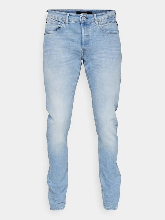 Zdjęcie produktu Jeansy Zwężane Replay jasnoniebieski denim