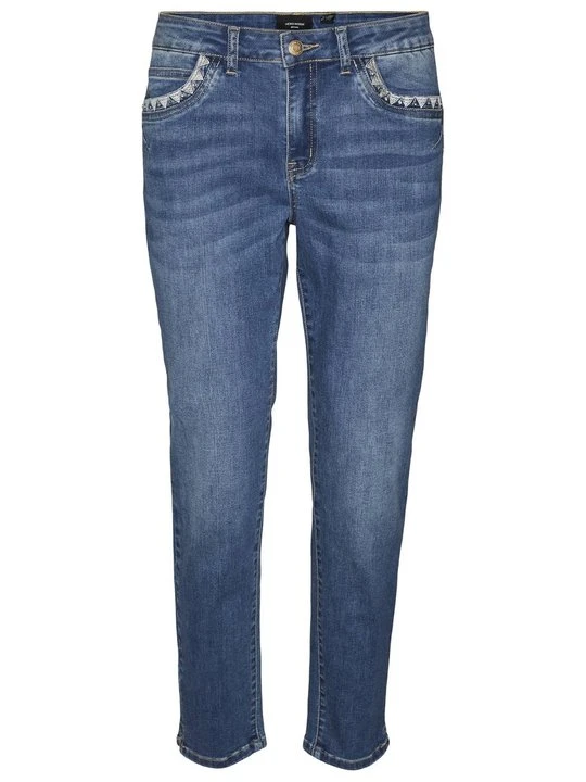 Zdjęcie produktu Jeansy Zwężane Vero Moda ciemnoniebieski