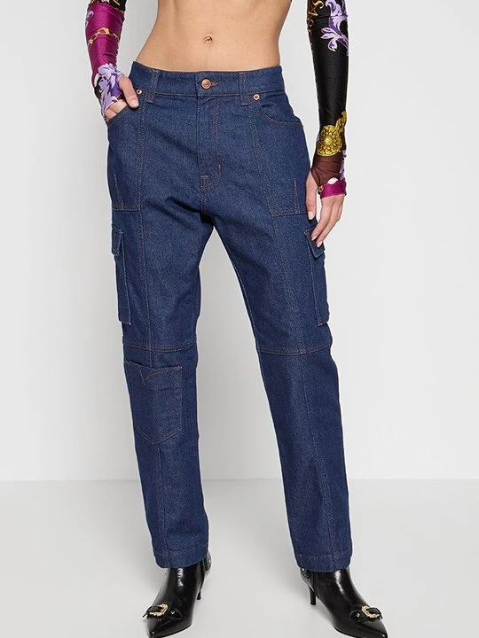 Zdjęcie produktu Jeansy Zwężane Versace Jeans Couture niebieski