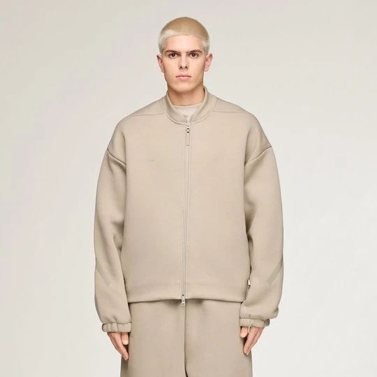 Zdjęcie produktu Jednoczęściowy dres z dzianiny z suwakiem na całej długości adidas x entire studios Z.N.E. Putty Beige