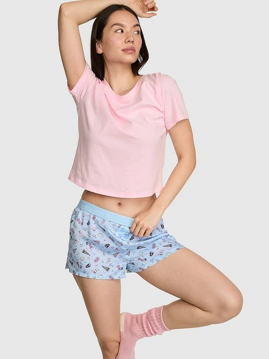 Zdjęcie produktu Jedwabiste pudełkowe szorty piżamowe Silky Sleep Victoria's Secret