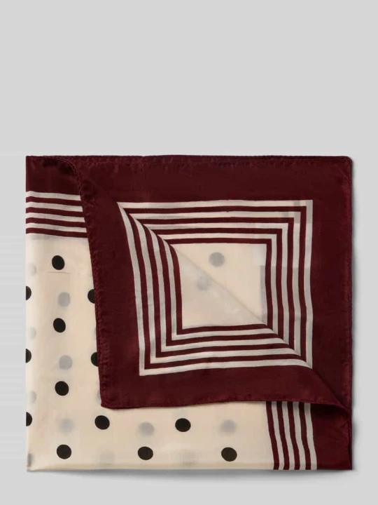Zdjęcie produktu Jedwabna apaszka w całościowym wzorze model 'FOULARD POIS' Stefanel Złamany biały
