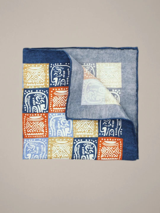 Zdjęcie produktu Jedwabna Poszetka Patchwork Mixkolor Lancerto